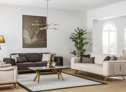 Luxus Sofagarnitur Couch Möbel Set Designer Couchen Garnituren 4tlg.